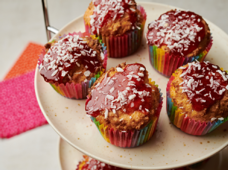 Jam Sponge and Coconut Cupcakes 