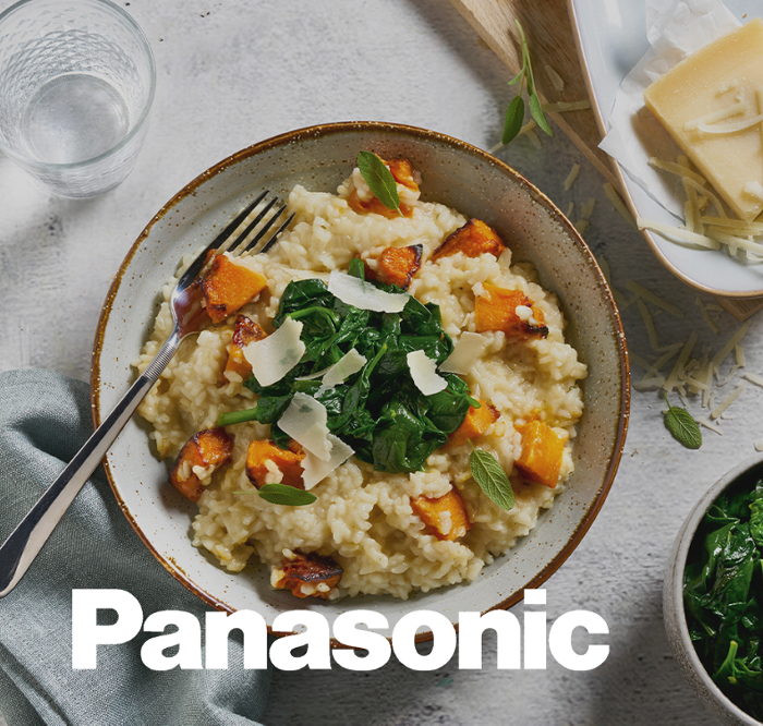 Butternut Squash and Sage Risotto with Steamed Spinach 