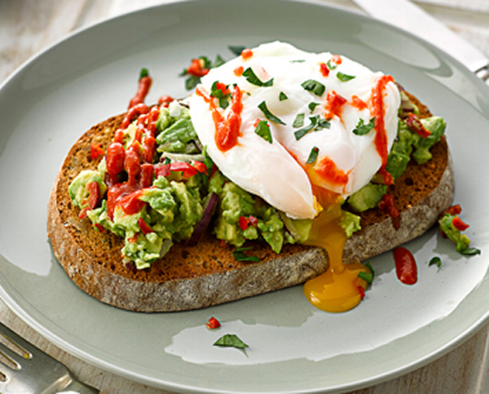 Smashed Avocado and Poached Egg on Toast