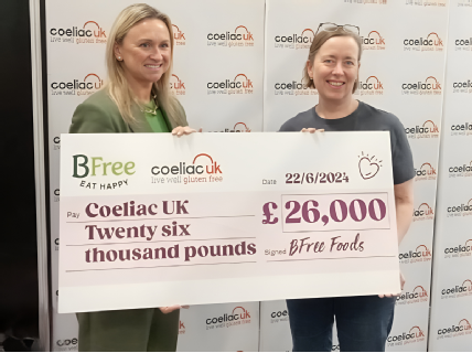 BFree Cheque Presentation at The Allergy And Free From Show